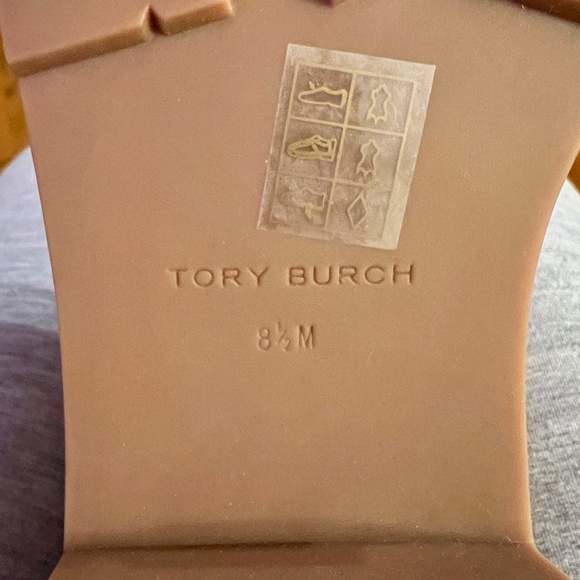 NWOB Tory Burch Miller 50 mm Lug Sole Bootie Boots in Rhum Tan Suede Size 8.5 M - Picture 7 of 7